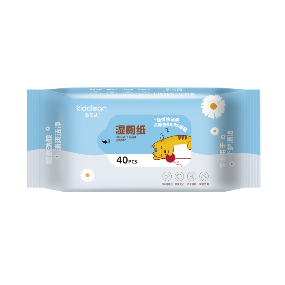 Economic Biodegradable Toilet Wet Wipes Flushable Customized